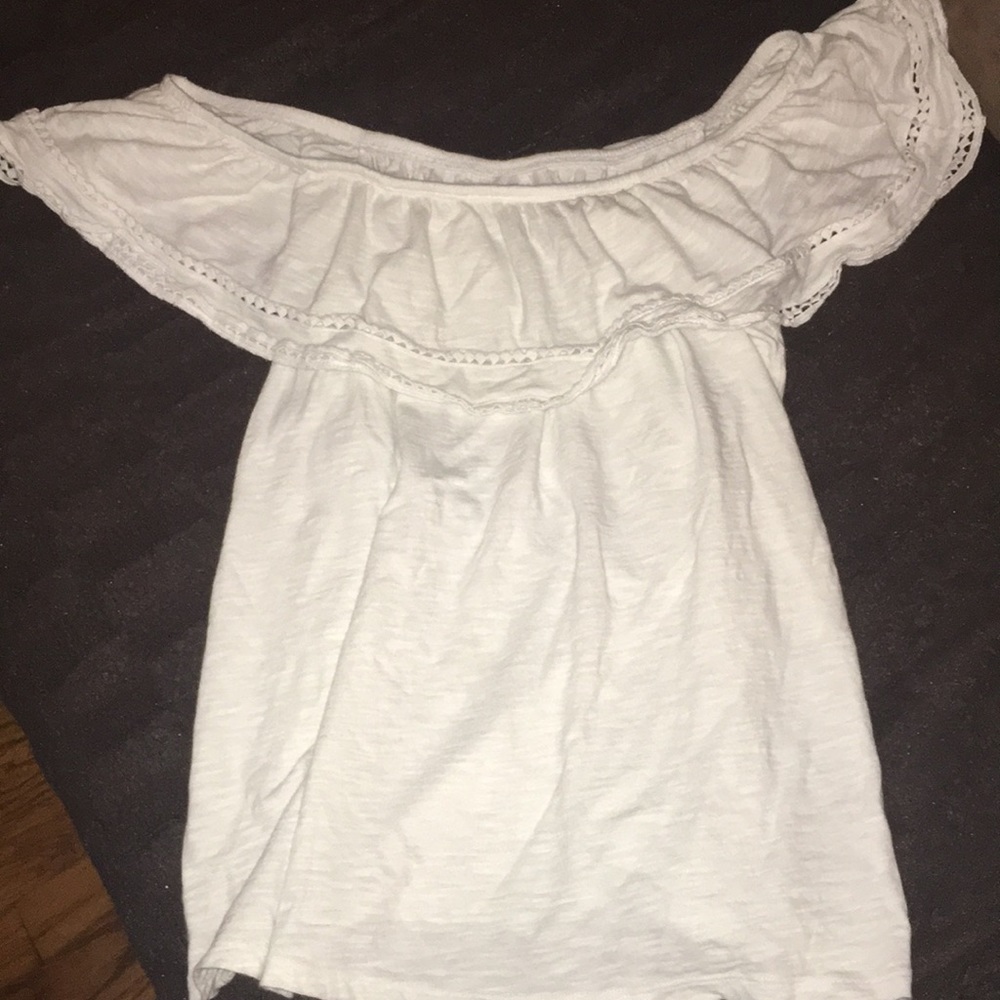 Cute off the shoulder white top